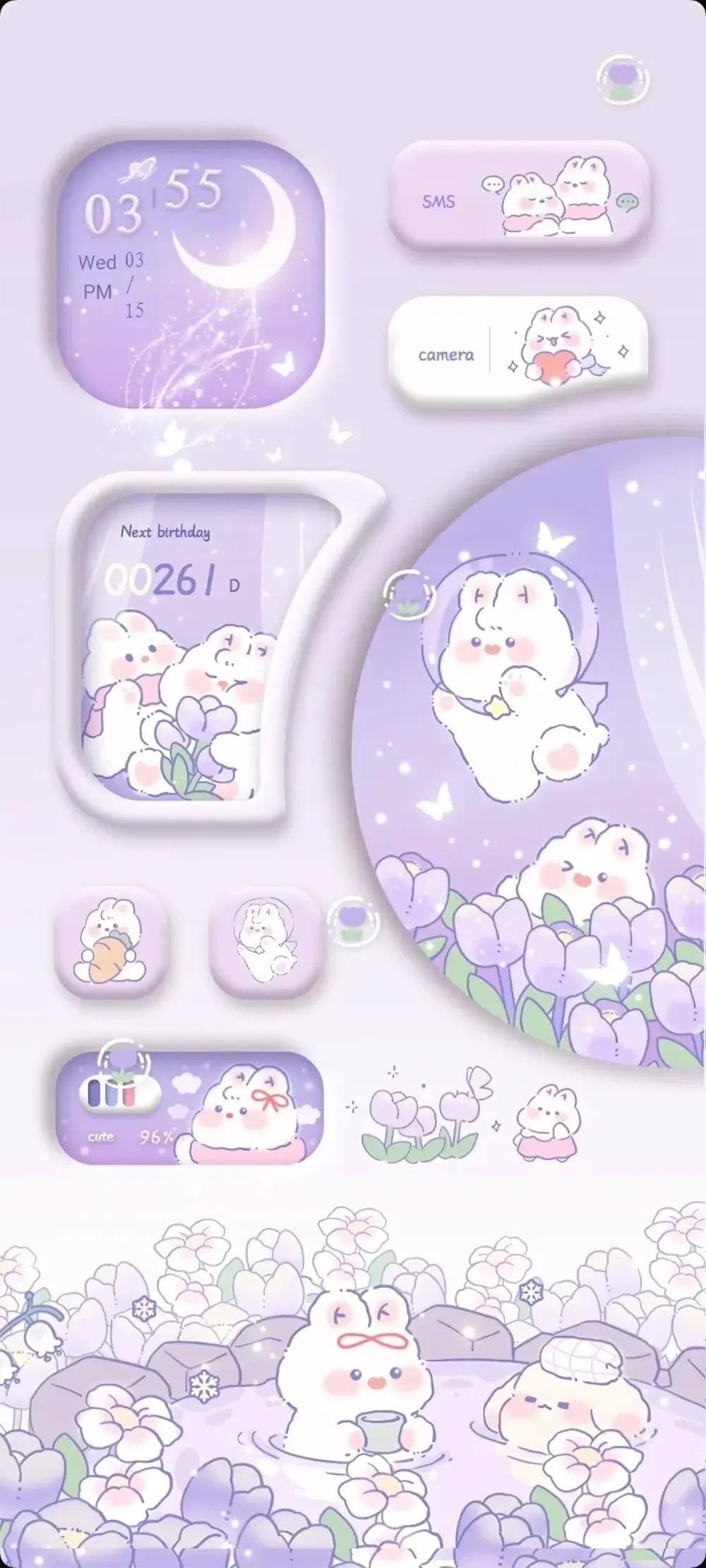 hinh nen cute cho iphone mau tim 10