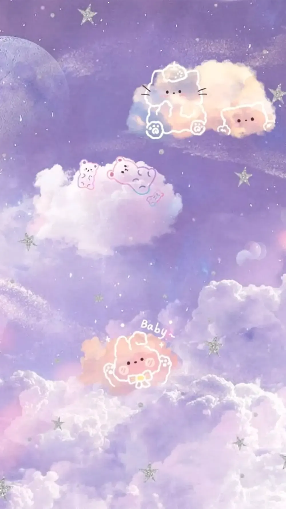 hinh nen cute cho iphone mau tim 2