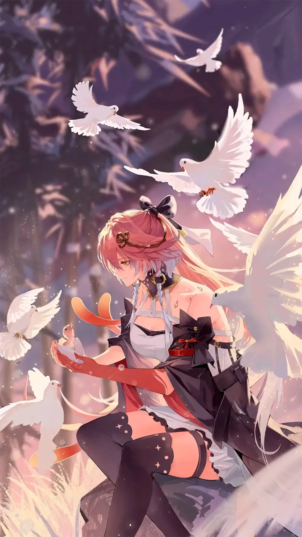 hinh nen dien thoai 4k anime iphone 16