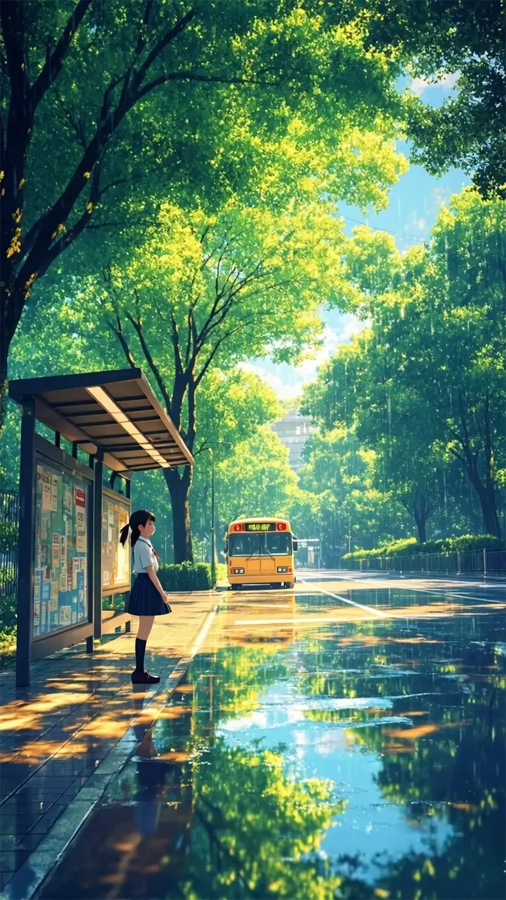 hinh nen dien thoai hoat hinh phong canh 9